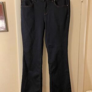 1822 Denim Women's Wide Leg Jeans in Dark Blue